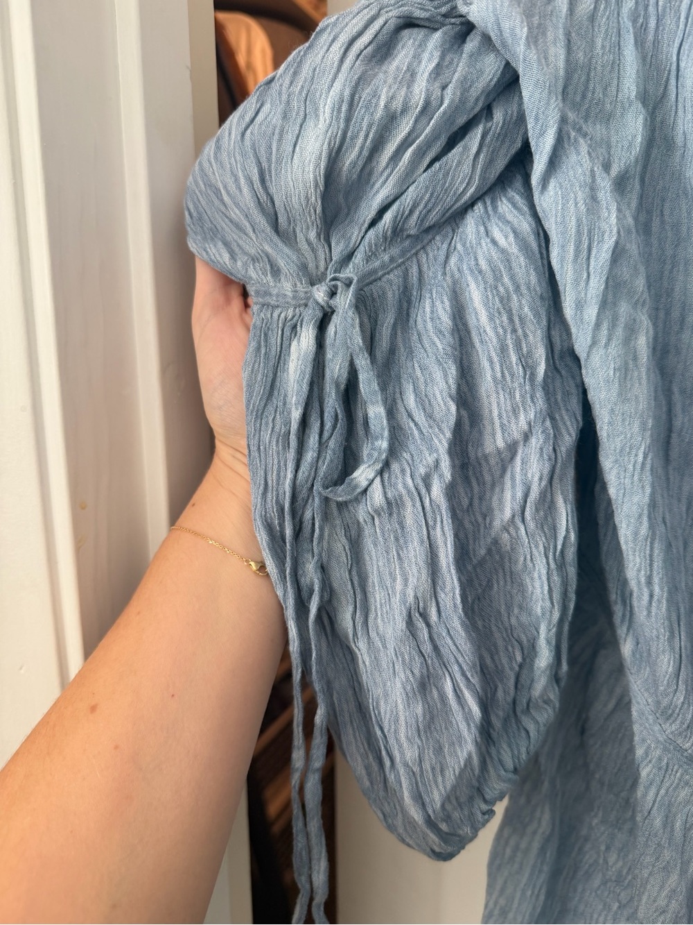Free People Light Blue Gauze Swim Coverup - Picture 11 of 11